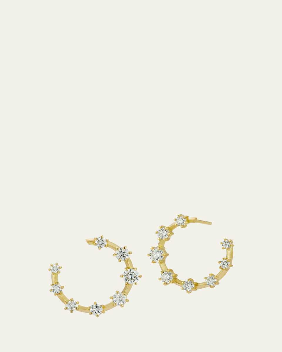 Large Kismet Diamond Hoop Earrings